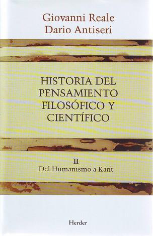 Historia del pensamiento filosófico y científico II | 9788425415890 | Reale, Giovanni / Antiseri, Dario