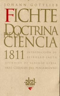 La doctrina de la ciencia 1811 | 9788446009535 | Fichte, Johann Gottlieb