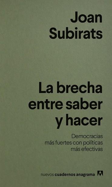 La brecha entre saber y hacer | 9788433949004 | , Joan subirat