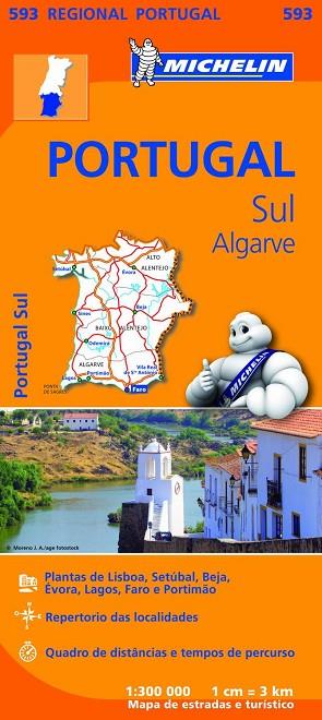 Mapa Regional Portugal Sul - Algarve | 9782067184770 | AA.VV.