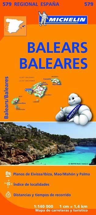 Mapa Regional Balears / Baleares | 9782067184503 | Michelin
