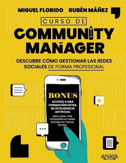 Curso de Community Manager | 9788441546363 | Florido, Miguel Ángel / Máñez, Rubén