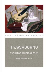 Escritos musicales VI | 9788446040200 | Adorno, Theodor W.
