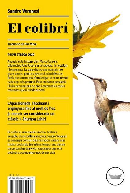 El colibrí | 9788417339517 | Veronesi, Sandro