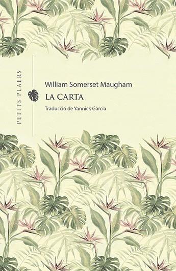 La carta (Cat) | 9788418908231 | Maugham, William Somerset