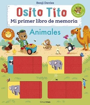 Osito Tito. Mi primer libro de memoria. Animales | 9788408249702 | Davies, Benji