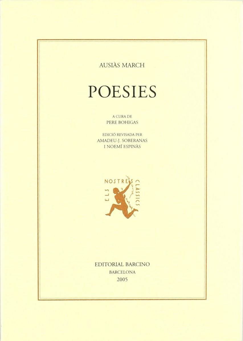 POESIES Ausiàs March - NOVA EDICIO- | 9788472267152 | March, Ausias