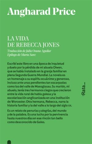 La vida de Rebecca Jones | 9788416738441 | Price, Angharad
