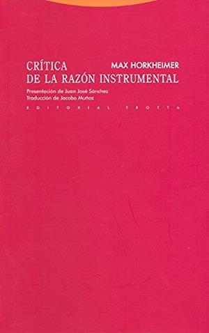 Crítica de la razón instrumental | 9788498791525 | Horkheimer, Max