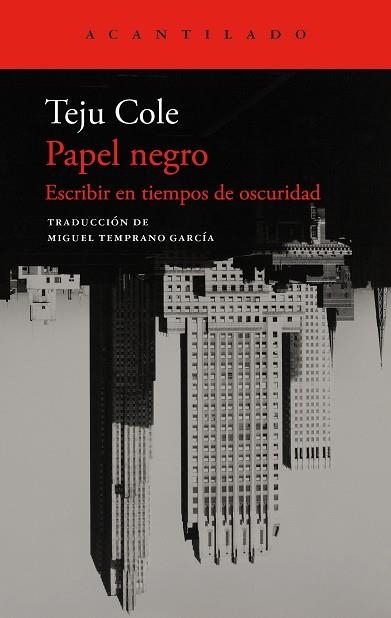 Papel negro | 9788419958570 | Cole, Teju