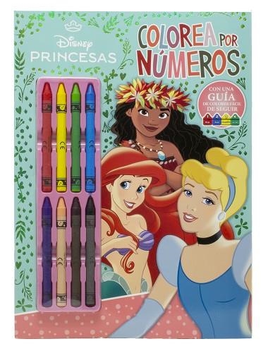 Princesas. Colorea por números con ceras | 9788410029569 | Disney