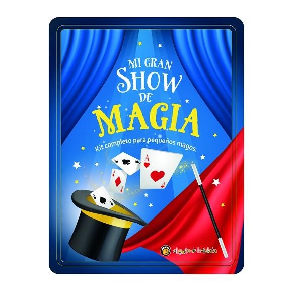 Mi gran show de magia (Lata+Libro+Pañuelos+Varita+Aros+Cartas) | 9786313070770 | AA.VV.