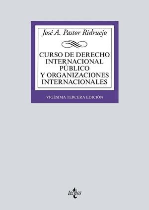 Curso de Derecho Internacional Público y  Organizaciones Internacionales | 9788430977369 | Pastor Ridruejo, José  Antonio