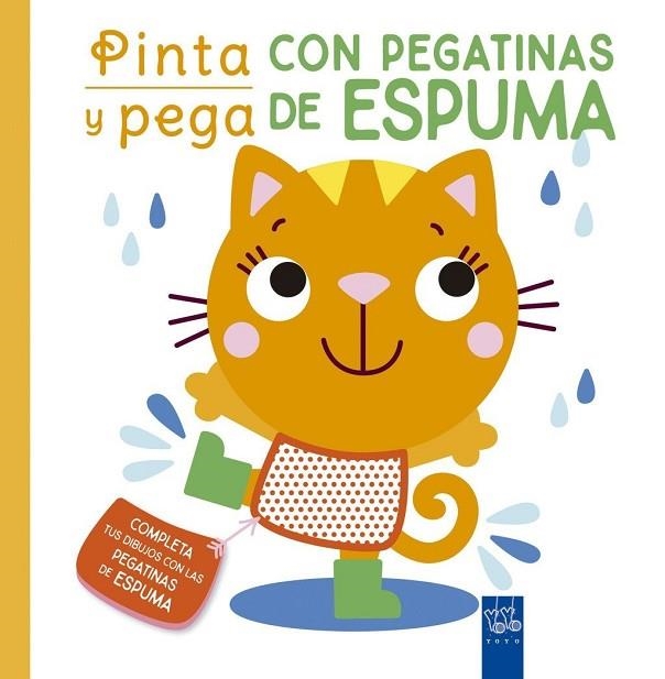 Pinta y pega con pegatinas de espuma. Naranja | 9788408250470 | , YOYO