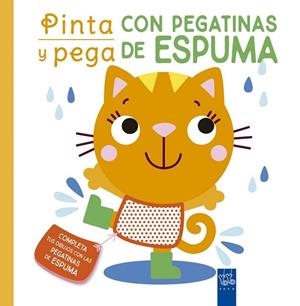 Pinta y pega con pegatinas de espuma. Naranja | 9788408250470 | , YOYO