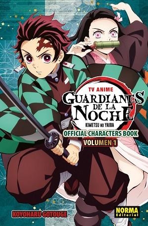 TV ANIME GUARDIANES DE LA NOCHE OFFICIAL CHARACTER BOOK 01 | 9788467979619 | Gotouge, Koyoharu