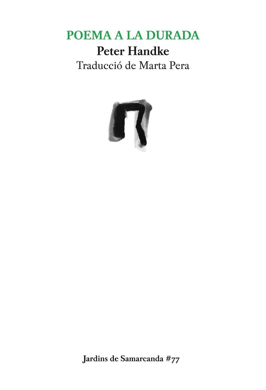 Poema a la durada | 9788497665513 | Handke, Peter